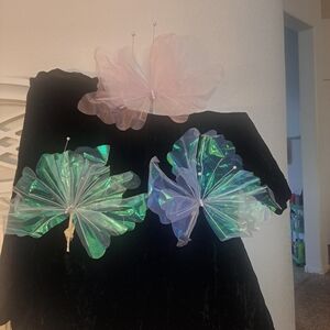 Iridescent Butterfly Wall Decor Set